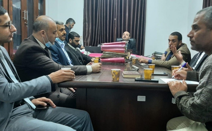 نيابتا الوسطى الجزئية والكلية تعقدان اجتماعاً مع محكمة البداية والصلح