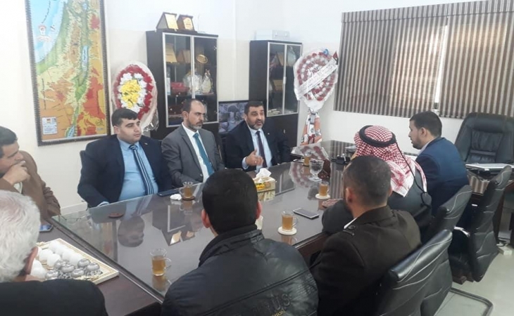 استقبل رئيس بلدية الزوايدة د.أيمن ابو سويرح وأعضاء المجلس البلدي ا. يحيى أبو زايد م. يوسف ابو زايد أ. علي ابو زايد ا.ياسر نصار النائب العام المستشار أ.ضياء الدين المدهون