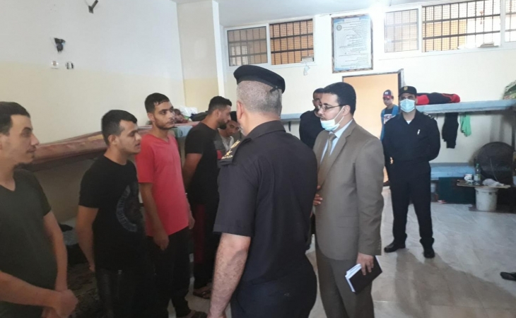 في اطار الزيارات مع شركاء العدالة ومراكز الاصلاح التأهيل 