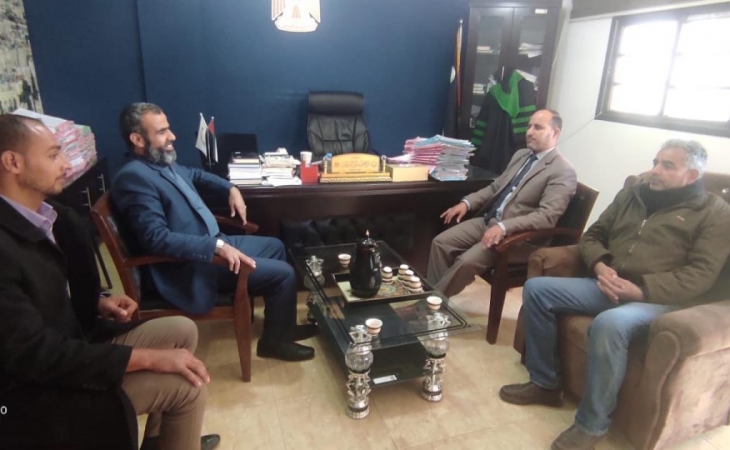 نيابة رفح الكلية تعقد لقاءً مشتركاً مع بلدية الشوكة
