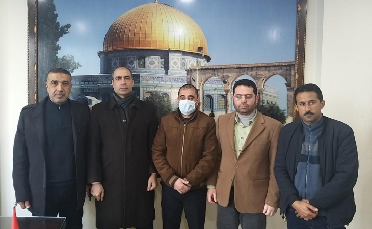  نيابة غزة الجزئية الثانية تستقبل وفد وزارة العمل 